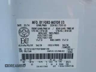 2014 Ford F-150 XL with VIN 1FTFX1EF7EFB88139, listed as a Copart auction lot 47197025 with 170,819 mi miles and Salvage title. Bid and sale history available at DreamBid. Image 12.