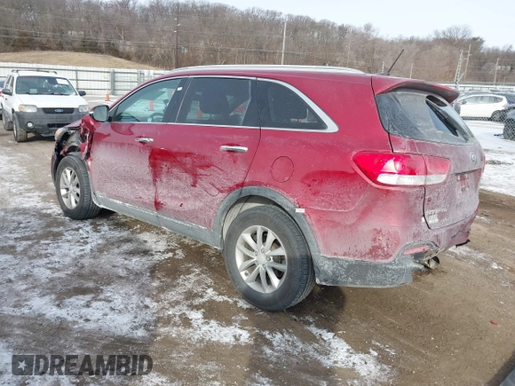 2016 Kia Sorento LX with VIN 5XYPGDA5XGG180698, listed as a IAAI auction lot 41417694 with 84,229 mi miles. Bid and sale history available at carsss.com. Image 3.