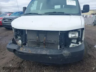2013 Chevrolet Express Cargo Van with VIN 1GCWGFCG6D1138255, listed as a IAAI auction lot 41706712 with NaN miles. Bid and sale history available at carsss.com. Image 6.