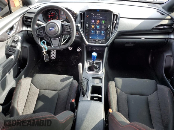 2023 Subaru WRX Premium with VIN JF1VBAF60P9814999, listed as a Copart auction lot 46886105 with 22,414 mi miles and Salvage title. Bid and sale history available at DreamBid. Image 8.