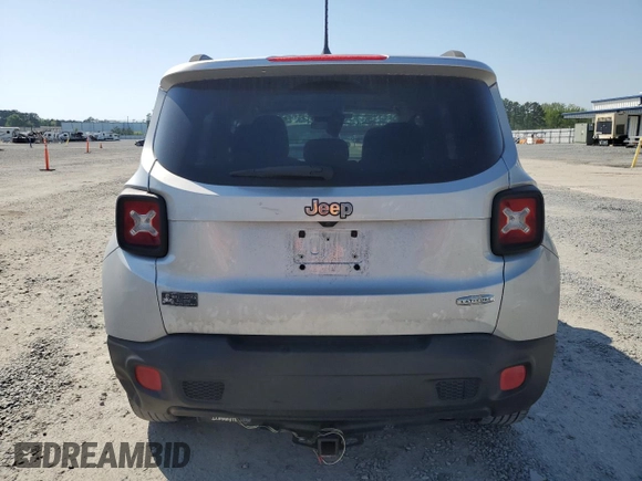 2017 Jeep Renegade Latitude with VIN ZACCJABB7HPE91641, listed as a Copart auction lot 53029205 with 210,002 mi miles and Salvage title. Bid and sale history available at DreamBid. Image 6.