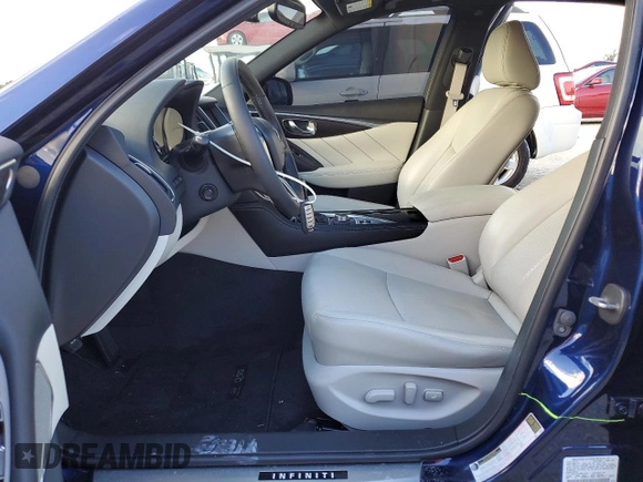2023 Infiniti Q50 Sensory with VIN JN1EV7CP2PM512518, listed as a Copart auction lot 74486644 with 12,919 mi miles and Non repairable. Bid and sale history available at DreamBid. Image 7.