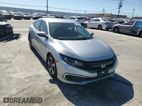 2020 Honda Civic Sedan LX with VIN 19XFC2F64LE205261, listed as a Copart auction lot 49528865 with 48,665 mi miles and Salvage Title. Bid and sale history available at carsss.com. Image 11.