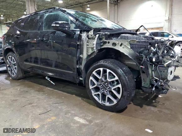 2023 Chevrolet Blazer RS with VIN 3GNKBERS0PS203954, listed as a Copart auction lot 83353184 with 17,581 mi miles and Salvage Title. Bid and sale history available at carsss.com. Image 4.