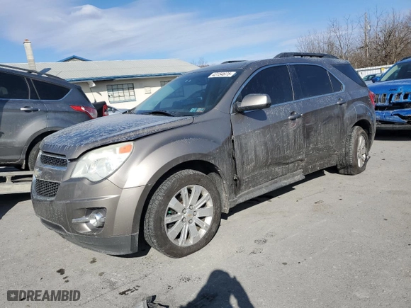 2011 Chevrolet Equinox LT w/2LT with VIN 2CNFLPE58B6392570, listed as a Copart auction lot 43154675 with 119,316 mi miles and Salvage Title. Bid and sale history available at carsss.com. Image 1.