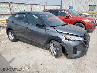 2024 Nissan Kicks S with VIN 3N1CP5BV2RL537969, listed as a Copart auction lot 45606845 with 10,257 mi miles and Salvage Title. Bid and sale history available at carsss.com. Image 4.