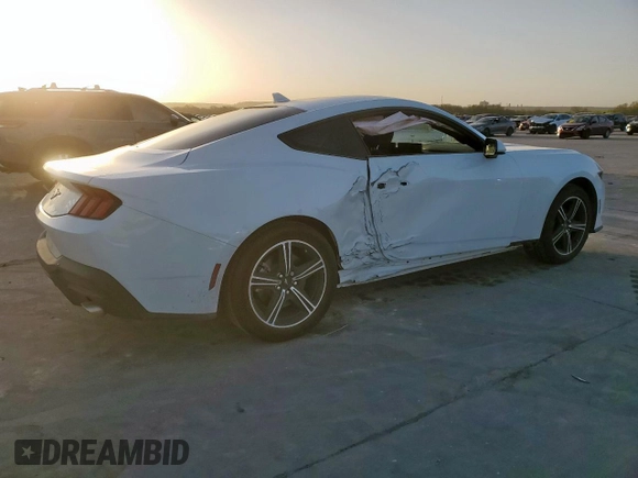 2024 Ford Mustang EcoBoost with VIN 1FA6P8TH3R5143245, listed as a Copart auction lot 47927095 with 15,108 mi miles and Salvage Title. Bid and sale history available at carsss.com. Image 3.