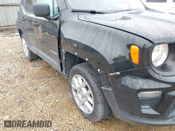 2022 Jeep Renegade Sport with VIN ZACNJDA1XNPN73830, listed as a IAAI auction lot 42362432 with 26,273 mi miles and . Bid and sale history available at DreamBid. Image 6.