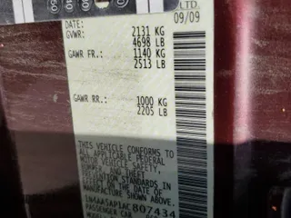 2010 Nissan Maxima S z VIN 1N4AA5AP1AC807434, wystawiony jako Copart lot #55472875 z przebiegiem 161 468 mil mil oraz Szkoda całkowita • Salvage title. Historia ofert i sprzedaży dostępna na DreamBid. Obrazek 12.