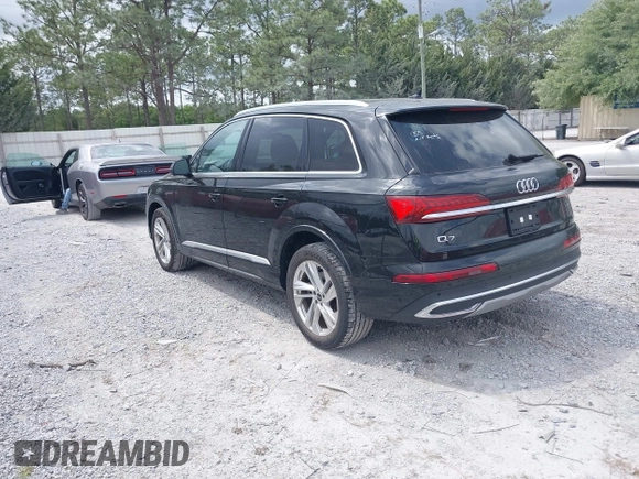 2023 Audi Q7 Premium Plus with VIN WA1LXBF70PD010789, listed as a IAAI auction lot 42087832 with 55,010 mi miles and . Bid and sale history available at DreamBid. Image 3.