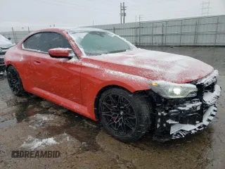 2023 BMW M2 with VIN 3MF13DM04P8D45073, listed as a Copart auction lot 82048384 with 8,090 mi miles and Salvage Title. Bid and sale history available at carsss.com. Image 4.