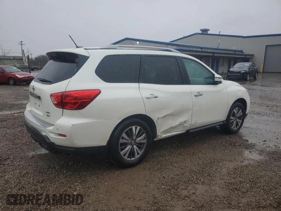 2017 Nissan Pathfinder S with VIN 5N1DR2MM8HC610475, listed as a Copart auction lot 52548495 with 66,766 mi miles and Salvage title. Bid and sale history available at DreamBid. Image 3.