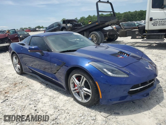 2017 Chevrolet Corvette 1LT with VIN 1G1YB2D71H5121353, listed as a Copart auction lot 57288904 with 56,200 mi miles. Bid and sale history available at carsss.com. Image 4.