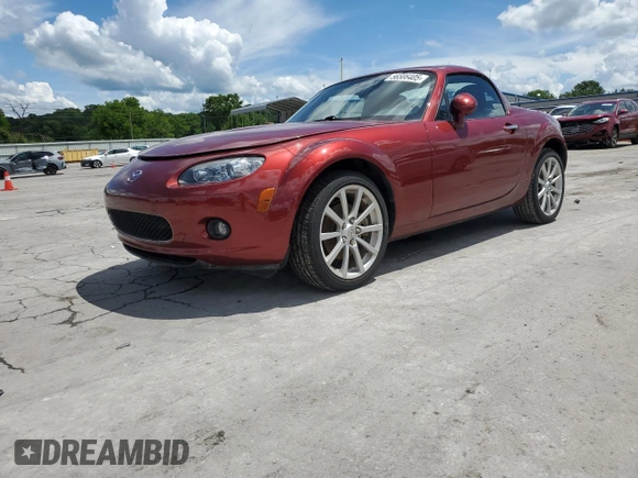 2008 Mazda MX-5 Miata Grand Touring z VIN JM1NC26F580144269, wystawiony jako Copart lot #56586405 z przebiegiem 52 871 mil mil oraz Szkoda całkowita • Salvage title. Historia ofert i sprzedaży dostępna na DreamBid. Obrazek 1.