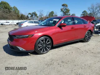 2025 Honda Accord Touring with VIN 1HGCY2F88SA026522, listed as a Copart auction lot 47267695 with 71 mi miles and Salvage title. Bid and sale history available at DreamBid. Image 1.