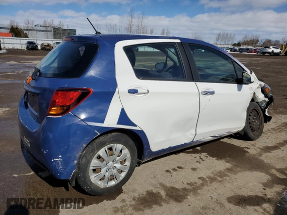 2015 Toyota Yaris L with VIN VNKKTUD38FA043409, listed as a Copart auction lot 47265045 with 157,866 mi miles and Clean Title. Bid and sale history available at DreamBid. Image 3.