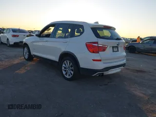 2015 BMW X3 sDrive28i with VIN 5UXWZ7C54F0F75891, listed as a IAAI auction lot 41691293 with 142,128 mi miles and . Bid and sale history available at DreamBid. Image 3.