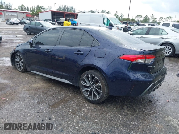 2021 Toyota Corolla SE with VIN JTDS4MCE6MJ054785, listed as a IAAI auction lot 41881709 with 62,833 mi miles. Bid and sale history available at carsss.com. Image 3.
