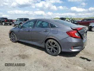 2019 Honda Civic Sport with VIN 2HGFC2F81KH513171, listed as a Copart auction lot 54030235 with 57,516 mi miles and Salvage Title. Bid and sale history available at DreamBid. Image 2.