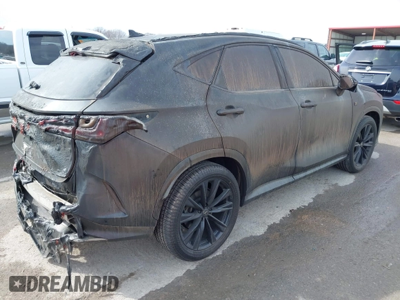 2024 Lexus NX with VIN 2T2KGCEZXRC059679, listed as a IAAI auction lot 41696350 with 5,311 mi miles. Bid and sale history available at carsss.com. Image 4.