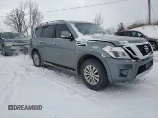 2017 Nissan Armada SV with VIN JN8AY2NC9H9505655, listed as a Copart auction lot 45628715 with 154,441 mi miles and Clean Title. Bid and sale history available at carsss.com. Image 4.