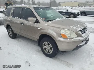2003 Honda Pilot EX with VIN 2HKYF18663H617586, listed as a Copart auction lot 44119245 with 223,037 mi miles and Salvage Title. Bid and sale history available at carsss.com. Image 4.