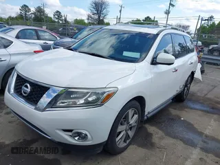2013 Nissan Pathfinder SL with VIN 5N1AR2MM4DC641302, listed as a IAAI auction lot 41877111 with 135,403 mi miles and . Bid and sale history available at DreamBid. Image 2.