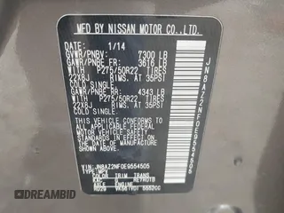 2014 Infiniti QX80 z VIN JN8AZ2NF0E9554505, wystawiony jako IAAI lot #41528486 z przebiegiem 146 311 mil mil oraz . Historia ofert i sprzedaży dostępna na DreamBid. Obrazek 9.