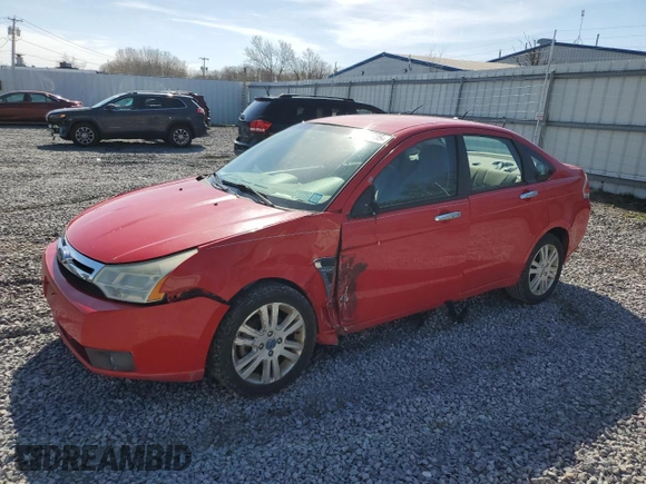 2008 Ford Focus SE with VIN 1FAHP35N58W182006, listed as a Copart auction lot 53599705 with 194,076 mi miles and Salvage Title. Bid and sale history available at carsss.com. Image 1.