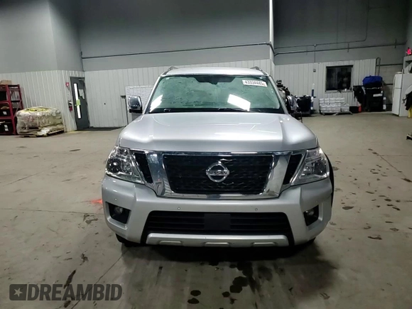 2018 Nissan Armada SL with VIN JN8AY2NC7J9551667, listed as a Copart auction lot 43334445 with 117,435 mi miles and Salvage Title. Bid and sale history available at carsss.com. Image 12.