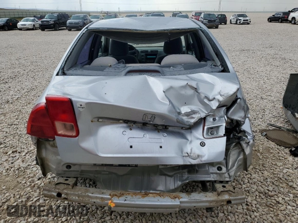 2001 Honda Civic DX with VIN 1HGES15311L032224, listed as a Copart auction lot 63253434 with 216,723 mi miles and Clean Title. Bid and sale history available at carsss.com. Image 6.