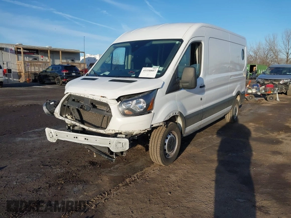 2023 Ford Transit Cargo with VIN 1FTBR1C8XPKB46362, listed as a IAAI auction lot 41530807 with 46,779 mi miles and . Bid and sale history available at carsss.com. Image 19.