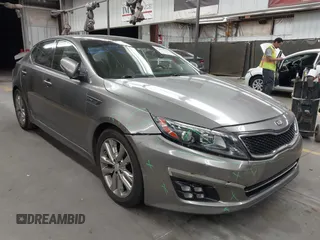 2015 Kia Optima SX Turbo with VIN 5XXGR4A6XFG469733, listed as a IAAI auction lot 42494569 with 145,397 mi miles and . Bid and sale history available at DreamBid. Image 1.