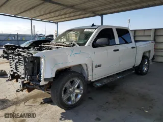 2018 Chevrolet Silverado 1500 Custom with VIN 3GCUKPEC5JG610707, listed as a Copart auction lot 82907764 with 53,917 mi miles and Salvage Title. Bid and sale history available at carsss.com. Image 1.