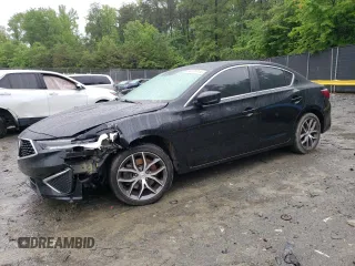2020 Acura ILX w/Premium Pkg with VIN 19UDE2F77LA009894, listed as a Copart auction lot 53378474 with 51,496 mi miles and Salvage Title. Bid and sale history available at carsss.com. Image 1.
