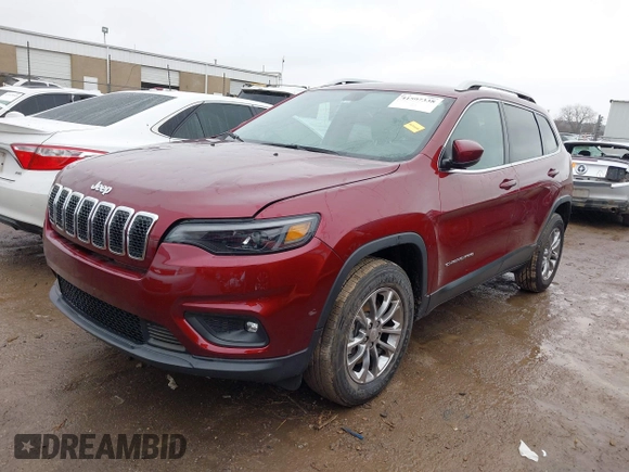 2019 Jeep Cherokee Altitude with VIN 1C4PJMLN4KD123984, listed as a IAAI auction lot 41507338 with 53,686 mi miles. Bid and sale history available at carsss.com. Image 17.