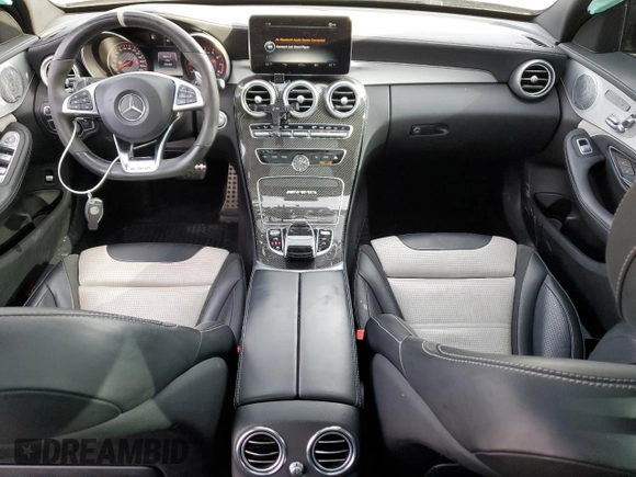 2016 Mercedes-Benz C 63 S AMG with VIN 55SWF8HB4GU109133, listed as a Copart auction lot 43380055 with 70,940 mi miles and Salvage title. Bid and sale history available at DreamBid. Image 8.