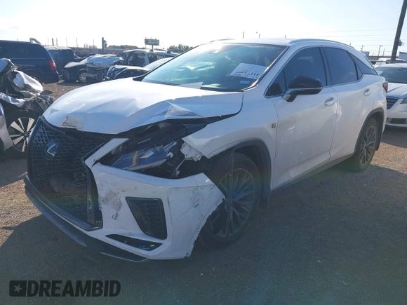 2022 Lexus RX 350 F Sport with VIN 2T2YZMDA0NC368528, listed as a IAAI auction lot 41175097 with 48,452 mi miles and . Bid and sale history available at DreamBid. Image 17.