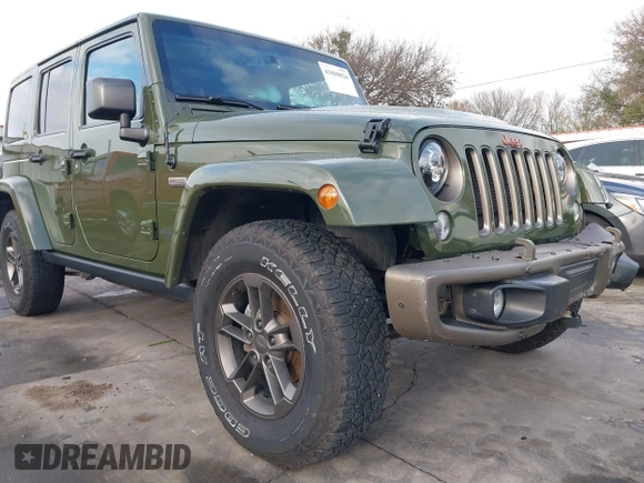 2016 Jeep Wrangler Unlimited Sahara with VIN 1C4BJWEGXGL249638, listed as a IAAI auction lot 41090024 with 98,345 mi miles and . Bid and sale history available at DreamBid. Image 19.
