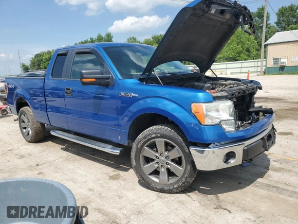 2010 Ford F-150 XL with VIN 1FTFX1EV3AKE20275, listed as a Copart auction lot 61480585 with 76,806 mi miles and Salvage title. Bid and sale history available at DreamBid. Image 4.