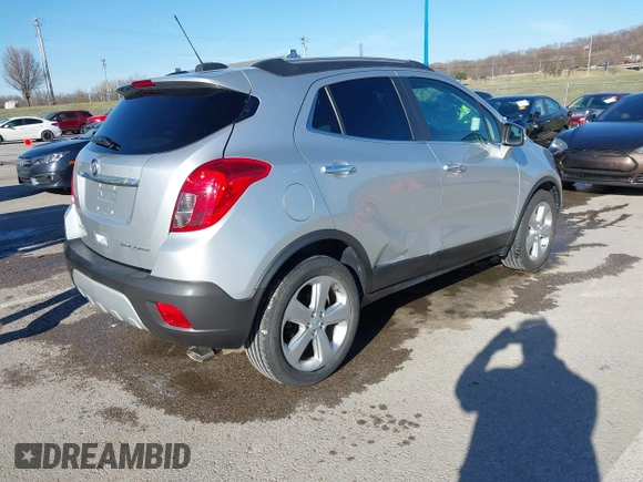 2016 Buick Encore Leather with VIN KL4CJCSB6GB528676, listed as a IAAI auction lot 41800878 with 41,796 mi miles and . Bid and sale history available at DreamBid. Image 4.