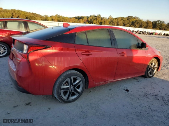 2021 Toyota Prius L Eco with VIN JTDKAMFU2M3127974, listed as a Copart auction lot 76284914 with 25,571 mi miles and Salvage Title. Bid and sale history available at carsss.com. Image 3.