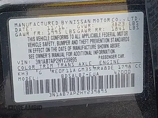 2017 Nissan Sentra S with VIN 3N1AB7AP2HY239895, listed as a IAAI auction lot 42255518 with 109,008 mi miles and . Bid and sale history available at DreamBid. Image 9.