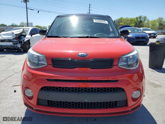 2019 Kia Soul + with VIN KNDJP3A54K7666882, listed as a Copart auction lot 53380235 with 91,946 mi miles and Salvage Title. Bid and sale history available at carsss.com. Image 5.