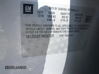 2017 Chevrolet Malibu LT with VIN 1G1ZE5ST7HF207127, listed as a IAAI auction lot 41508696 with 74,992 mi miles and . Bid and sale history available at DreamBid. Image 9.