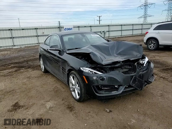 2015 BMW 2 Series 228i xDrive with VIN WBA1F7C59FV367149, listed as a Copart auction lot 43051475 with 51,878 mi miles and Salvage Title. Bid and sale history available at carsss.com. Image 10.