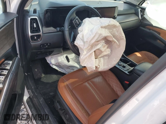2021 Kia Sorento SX Prestige X-Line with VIN 5XYRKDLF0MG011816, listed as a Copart auction lot 52549105 with 92,023 mi miles and Salvage Title. Bid and sale history available at carsss.com. Image 8.