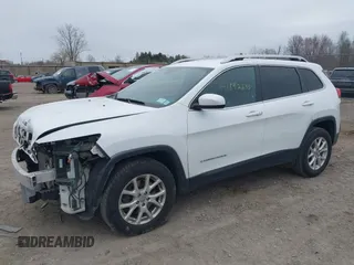 2018 Jeep Cherokee Latitude Plus with VIN 1C4PJMLBXJD598592, listed as a IAAI auction lot 41892635 with 145,031 mi miles. Bid and sale history available at carsss.com. Image 2.