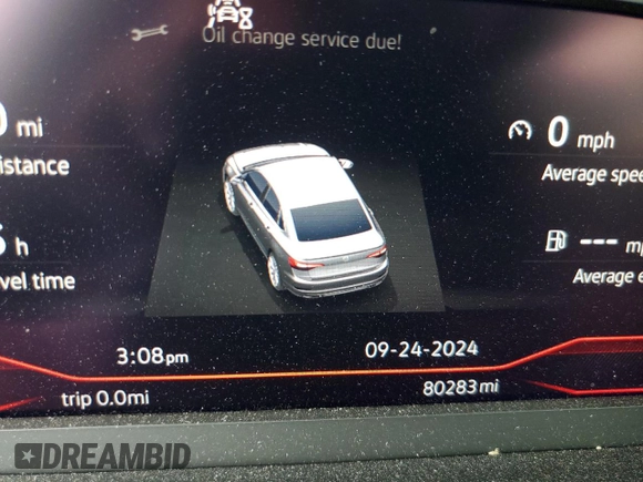 2022 Volkswagen Jetta GLI Autobahn with VIN 3VW1T7BU3NM013458, listed as a Copart auction lot 72317284 with 80,283 mi miles and Salvage title. Bid and sale history available at DreamBid. Image 9.