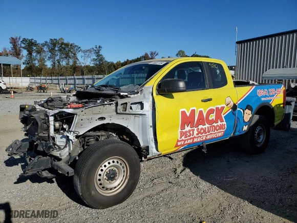 2022 Ford Ranger XL with VIN 1FTER1FH7NLD41464, listed as a Copart auction lot 75537134 with 88,130 mi miles and Salvage Title. Bid and sale history available at carsss.com. Image 1.